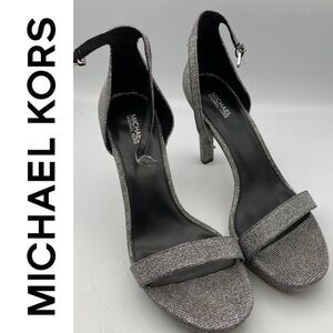 MICHAEL Michael Kors Margot  Womans Platform Sandals Fine Glitter Size 9